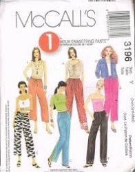 3196 1 HR DRAWSTRING PANTS LENGTHS PATTERN XS-MED
